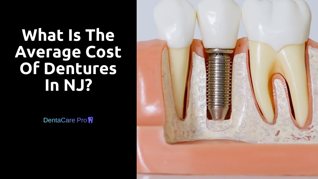 What is the average cost of dentures in NJ?